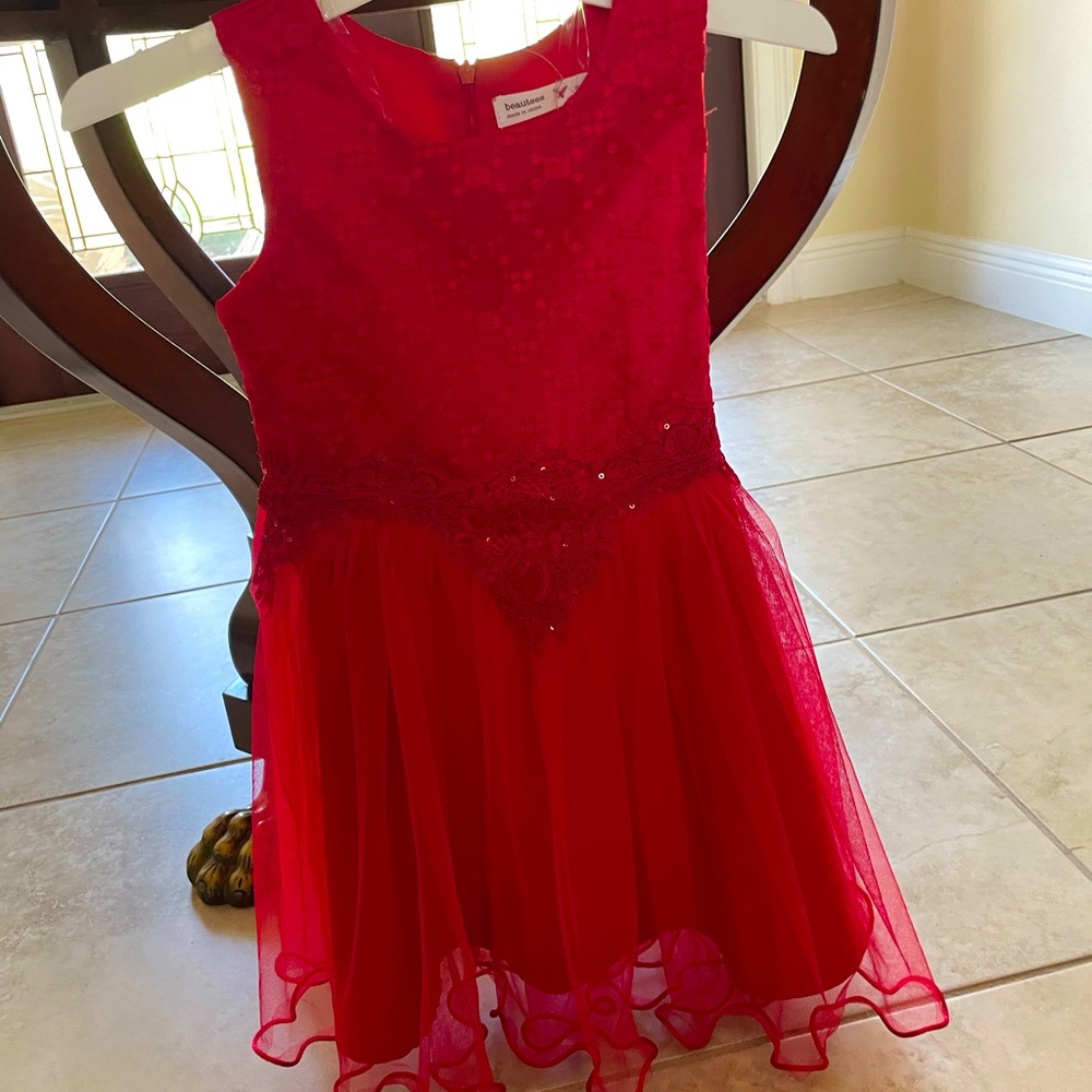 Lace & sequin formal dress